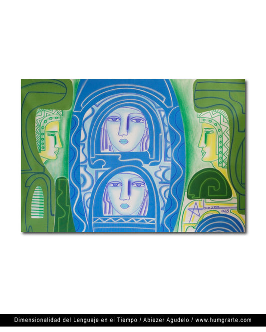 Dimensionalidad del lenguaje en el tiempo / Abiezer Agudelo