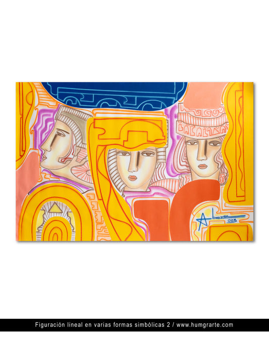 Figuración Lineal en varias formas Simbolicas 2 / Abiezer Agudelo