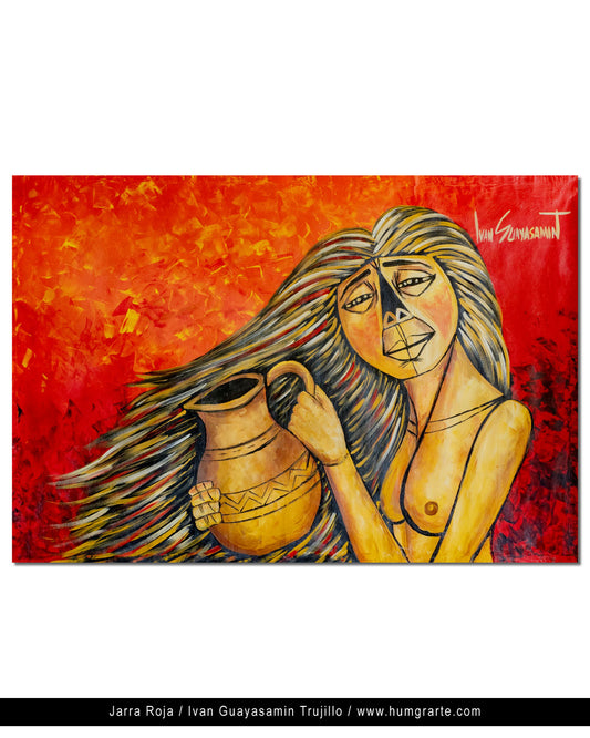Jarra roja / Ivan Guayasamin Trujillo