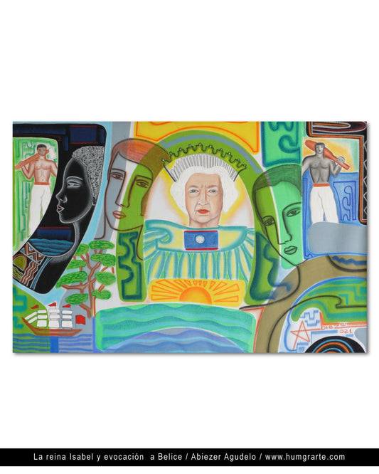 La reina Isabel y evocación a Belice Expresivas / Abiezer-Agudelo