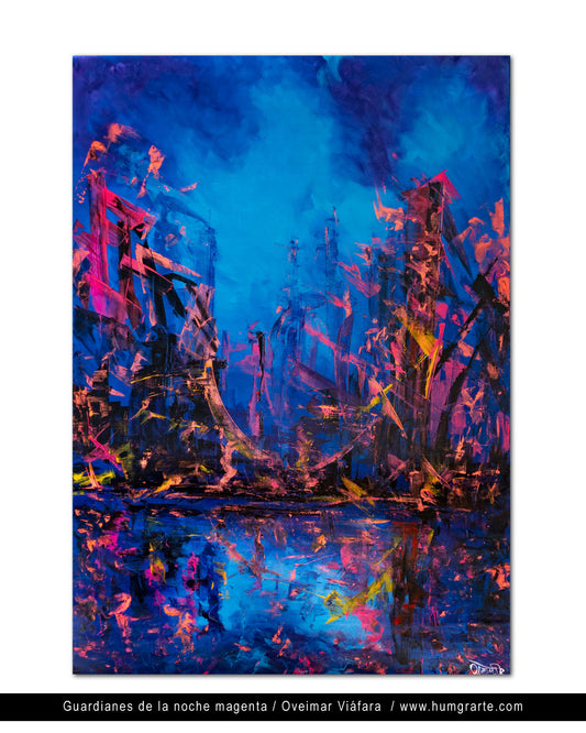Guardianes de la noche magenta / Oveimar Viáfara
